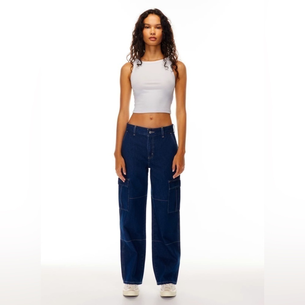 ARITZIA SUNDAY BEST Walker Jean 90s Medium Blue 12